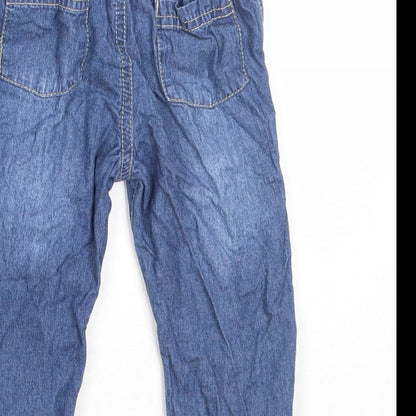 George Boys Blue  Cotton Capri Jeans Size 9-12 Months