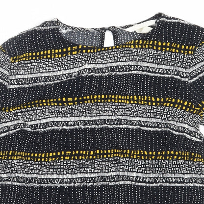 Womens UK Size 32 H&M Black Basic Blouse
