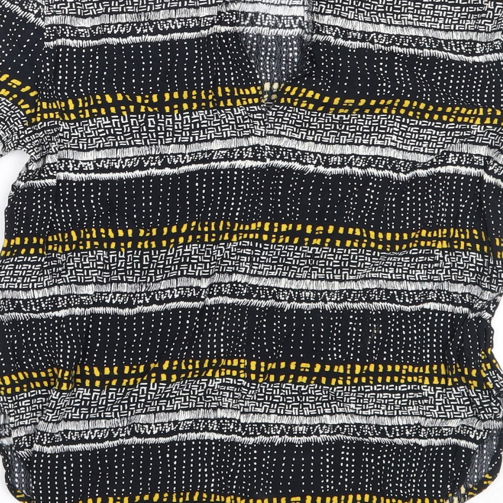 Womens UK Size 32 H&M Black Basic Blouse