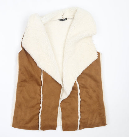 SheIn Womens Brown   Jacket Waistcoat Size M