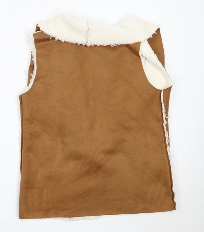 SheIn Womens Brown   Jacket Waistcoat Size M
