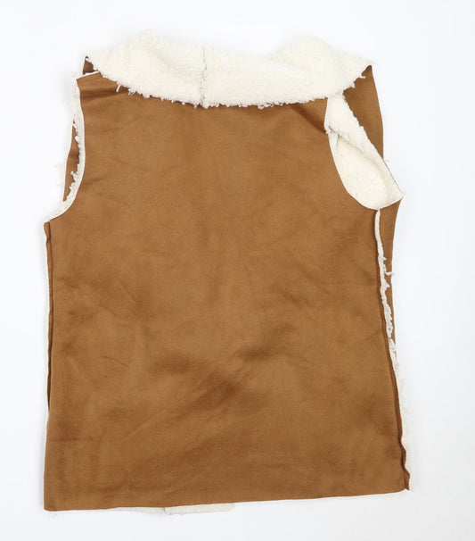 SheIn Womens Brown   Jacket Waistcoat Size M