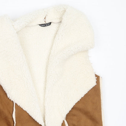 SheIn Womens Brown   Jacket Waistcoat Size M