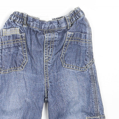 NEXT Boys Blue  Cotton Capri Jeans Size 6-9 Months