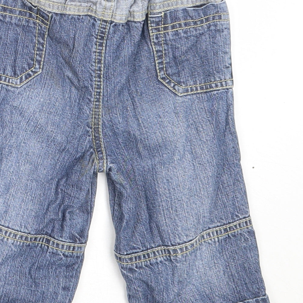 NEXT Boys Blue  Cotton Capri Jeans Size 6-9 Months