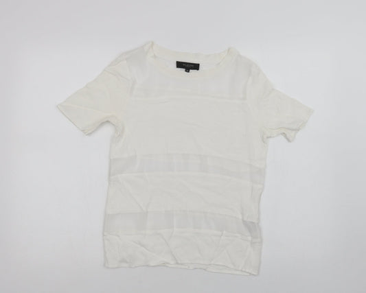 Womens UK Size 6 Selected Femme White Basic Blouse