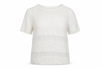 Womens UK Size 6 Selected Femme White Basic Blouse