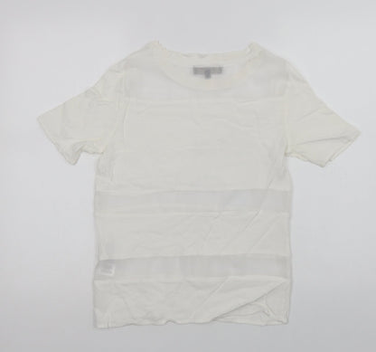 Womens UK Size 6 Selected Femme White Basic Blouse