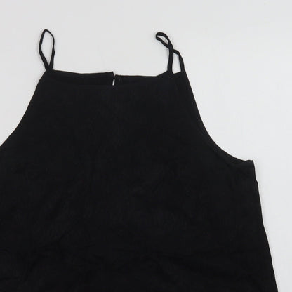 Womens UK Size 14 Preworn Black Camisole Blouse