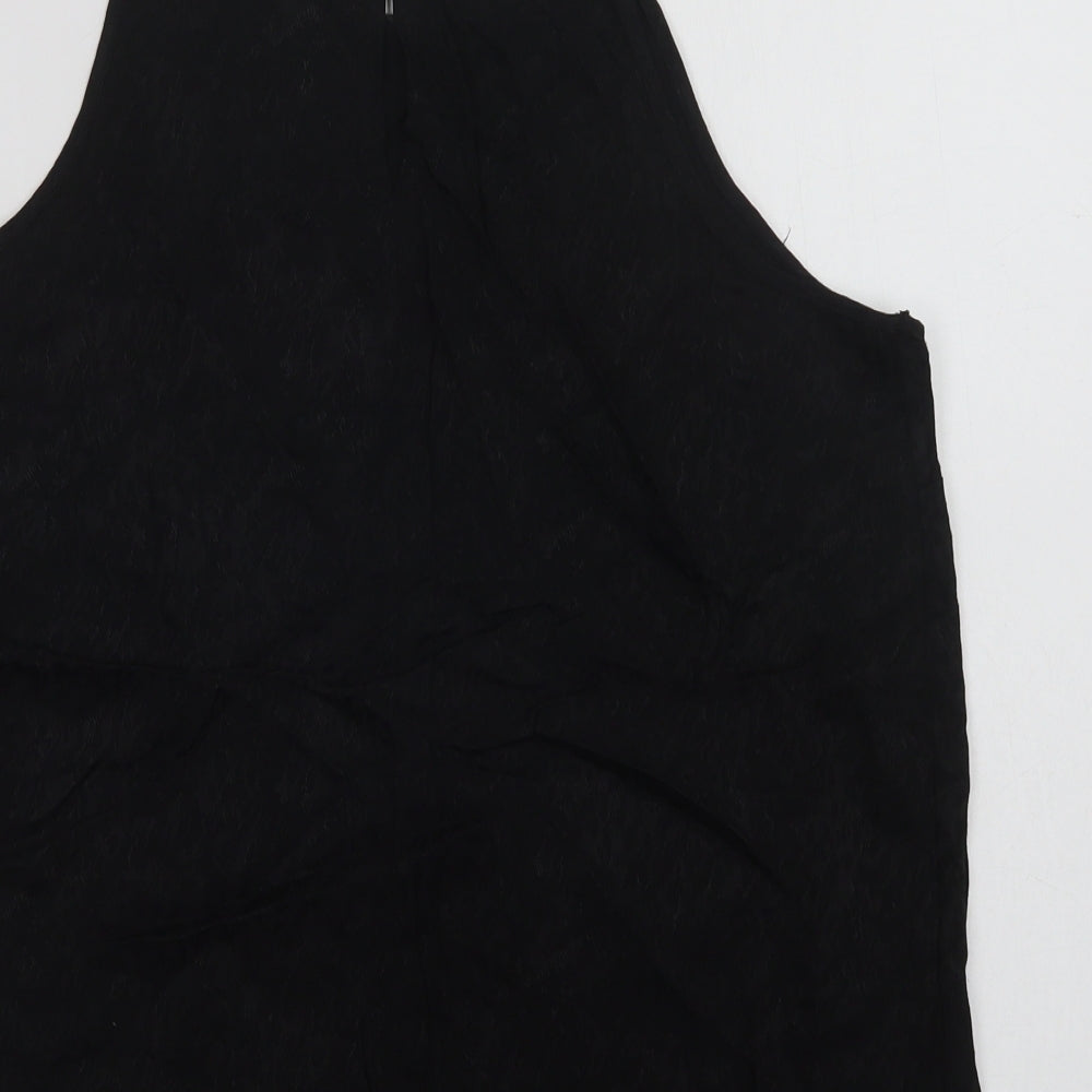Womens UK Size 14 Preworn Black Camisole Blouse