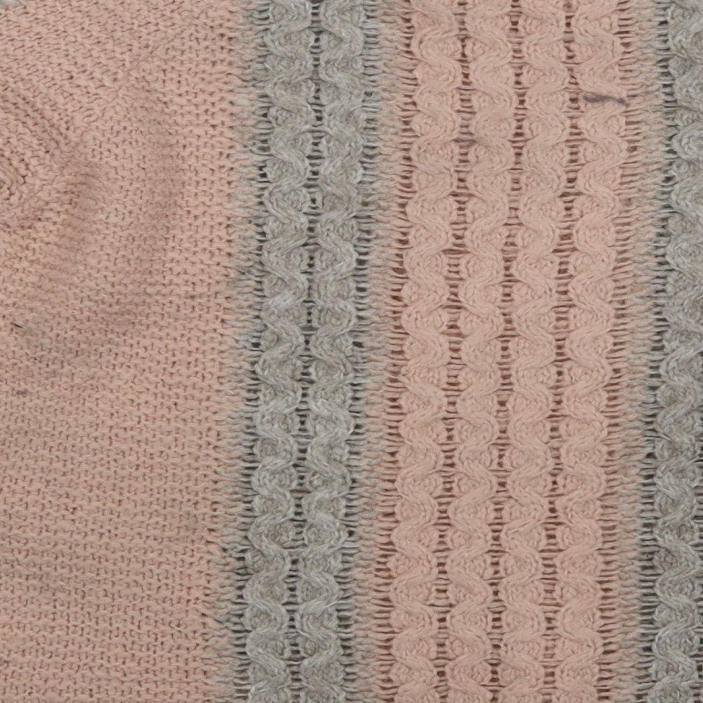 Womens UK Size S Papaya Pink Pullover Jumper