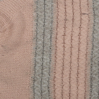Womens UK Size S Papaya Pink Pullover Jumper