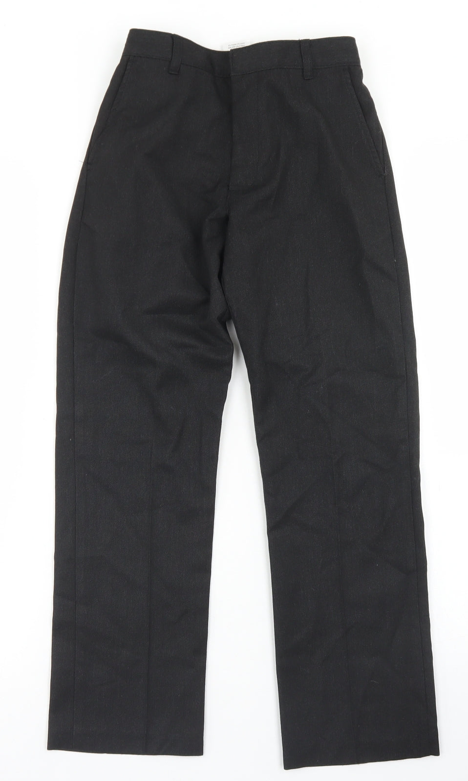 George Boys Grey  Polyester Dress Pants Trousers Size 8-9 Years  Regular Hook & Eye - School Wear