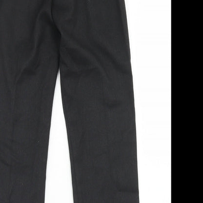 George Boys Grey  Polyester Dress Pants Trousers Size 8-9 Years  Regular Hook & Eye - School Wear
