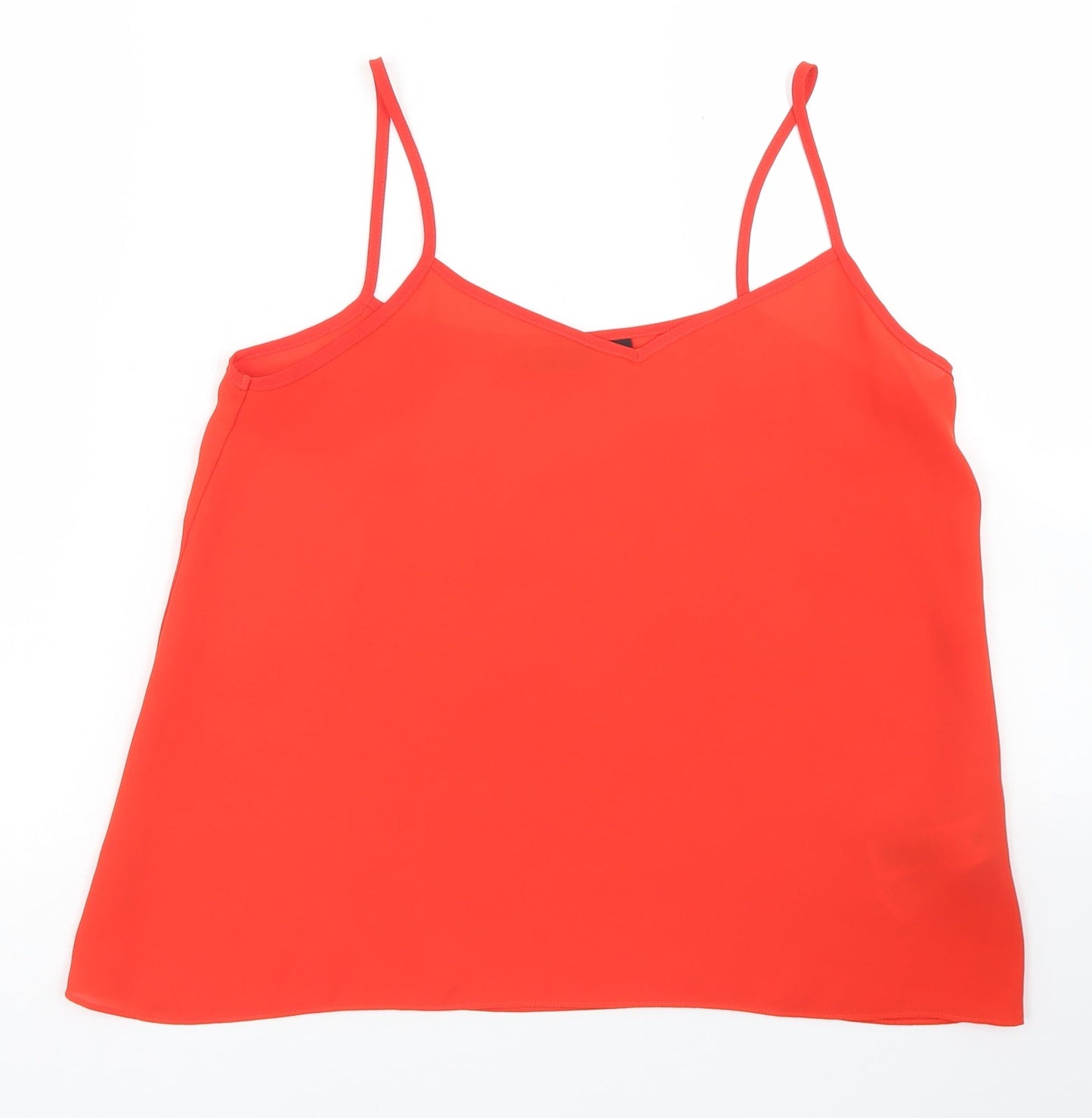 Womens UK Size 8 New Look Red Camisole Blouse