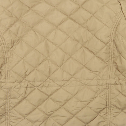 Womens UK Size M VERO MODA Beige Quilted Coat