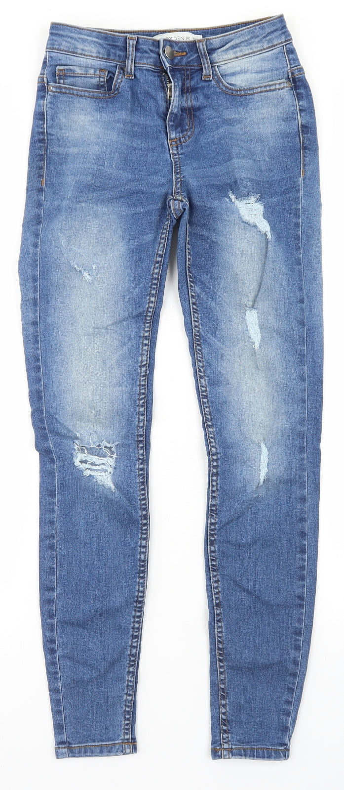 Womens UK Size 25 in JDY Denim Regular Fit Skinny Blue Jeans