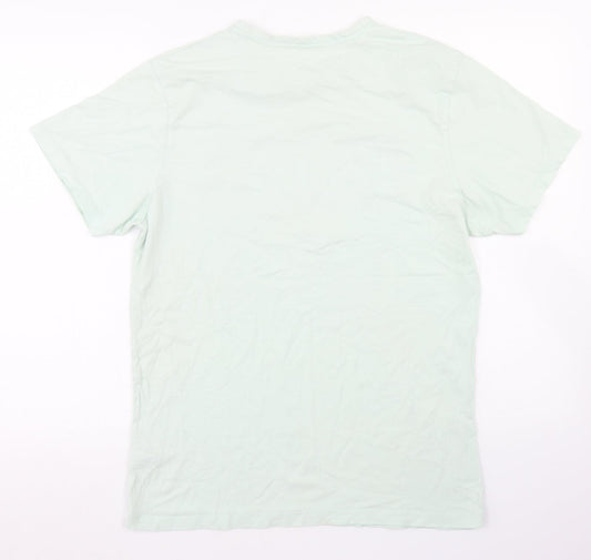 Primark Mens Blue  Cotton  T-Shirt Size L Crew Neck  - Endless