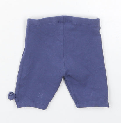 NEXT Girls Blue  Cotton Cropped Leggings Size 3-6 Months