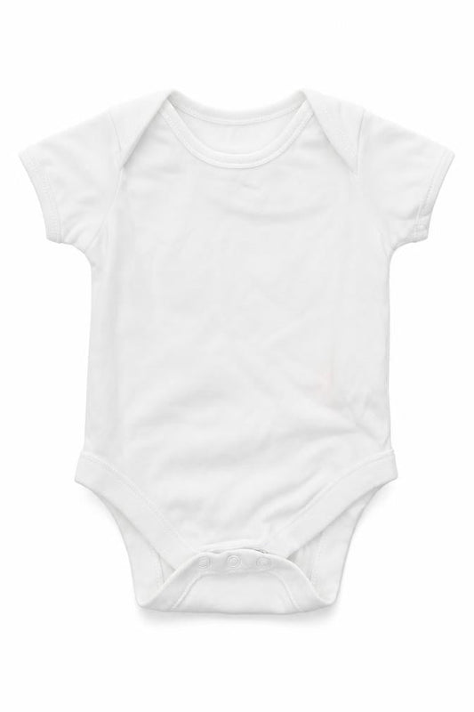 F&F Baby White  Cotton Babygrow One-Piece Size 3-6 Months  Button