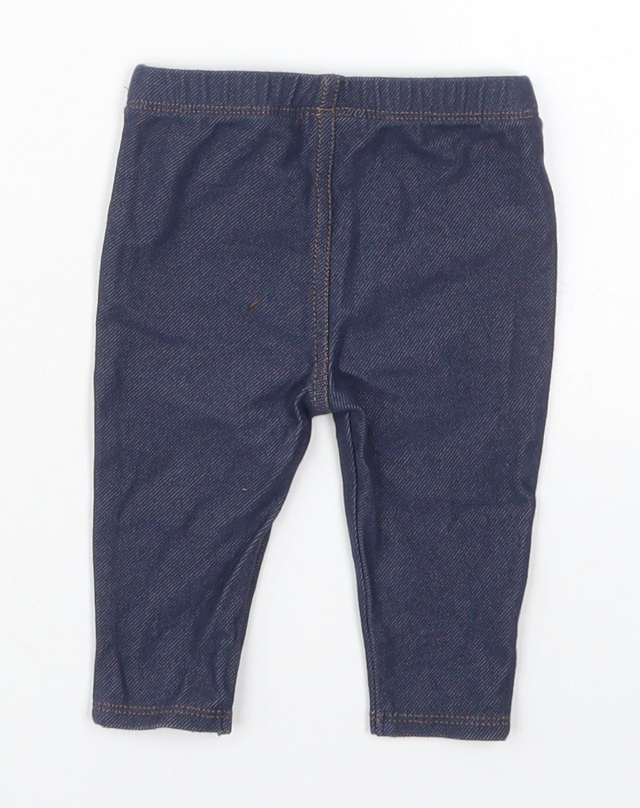 NEXT Girls Blue  Cotton Capri Jeans Size 3-6 Months