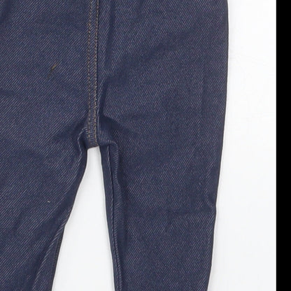 NEXT Girls Blue  Cotton Capri Jeans Size 3-6 Months