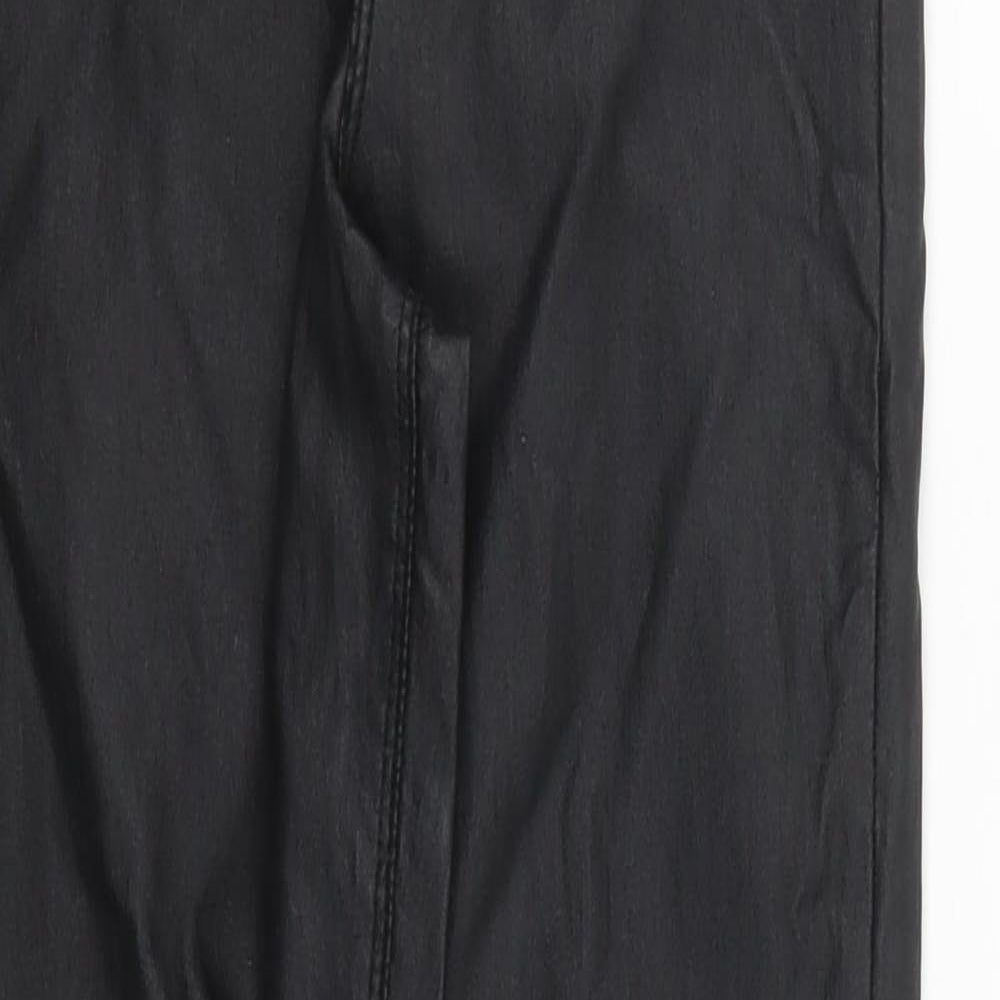 Denim Co Womens Black  Viscose Trousers  Size 8 L28 in Regular Button