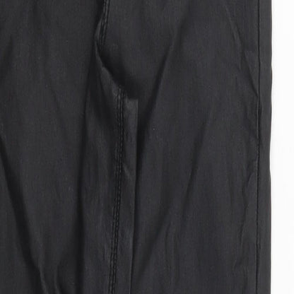 Denim Co Womens Black  Viscose Trousers  Size 8 L28 in Regular Button