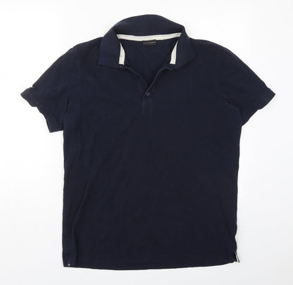 BALDESSARINI Mens Blue    Polo Size XL Collared Pullover