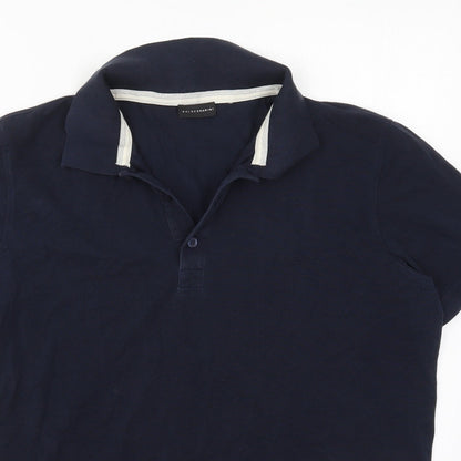 BALDESSARINI Mens Blue    Polo Size XL Collared Pullover