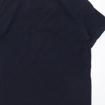 BALDESSARINI Mens Blue    Polo Size XL Collared Pullover