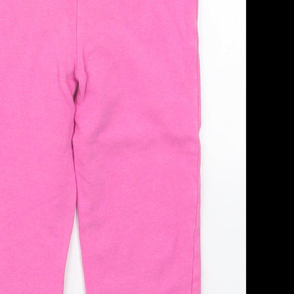 Juicy Couture Girls Pink  Cotton Sweatpants Trousers Size 18-24 Months  Drawstring
