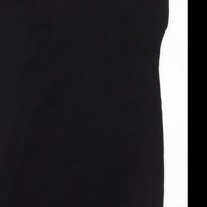 SheIn Womens Black  Cotton T-Shirt Dress  Size S  V-Neck Pullover