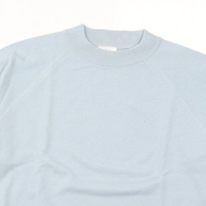 Classics Womens Blue Round Neck  Acrylic Pullover Jumper Size 16