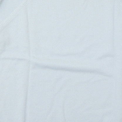 Classics Womens Blue Round Neck  Acrylic Pullover Jumper Size 16