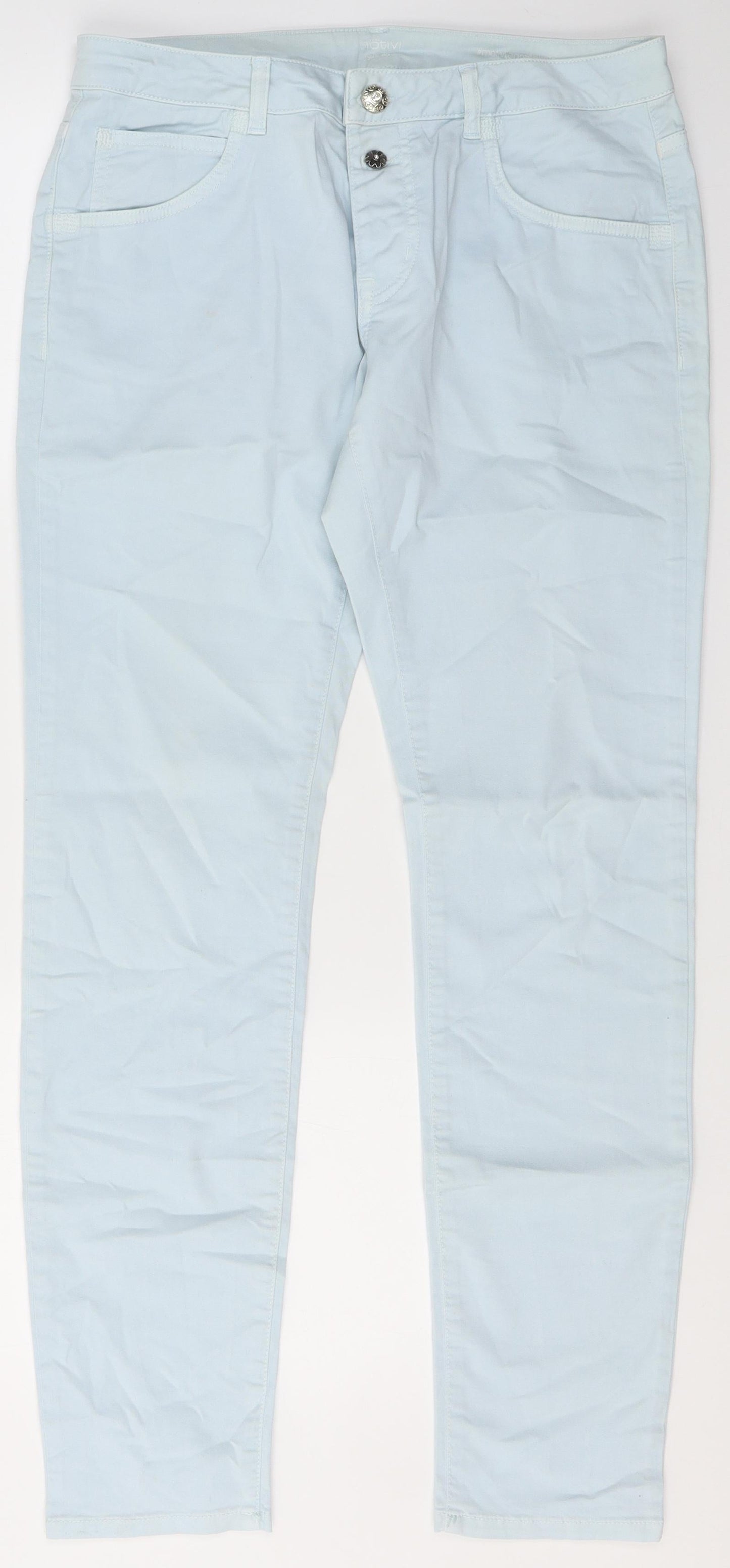 Womens UK Size 14 MOTIVI Regular Fit Skinny Blue Jeans