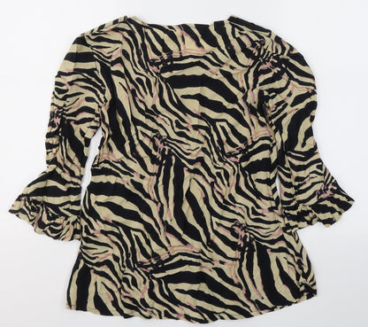 Womens UK Size XS Masai Beige Basic Blouse