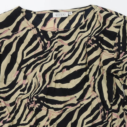 Womens UK Size XS Masai Beige Basic Blouse