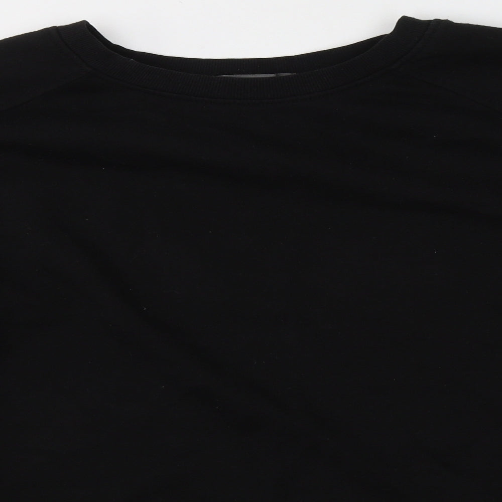 Primark Womens Black Round Neck  Polyester Pullover Jumper Size L