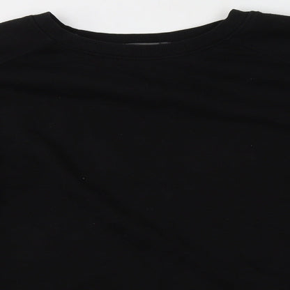 Primark Womens Black Round Neck  Polyester Pullover Jumper Size L
