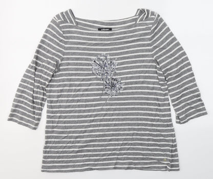 Womens UK Size 12 Olsen Grey Pullover Jumper