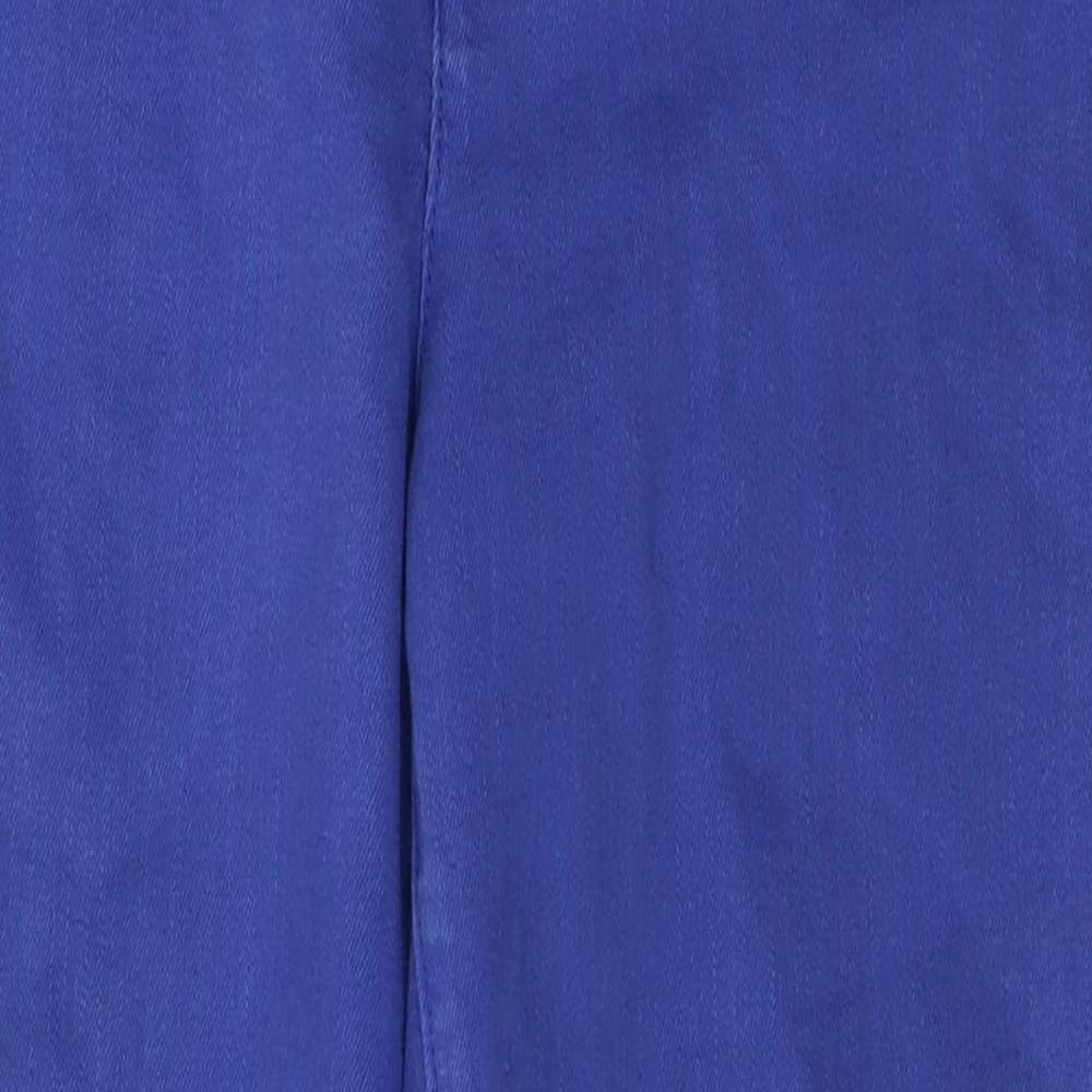 Lands' End Womens Blue  Cotton Straight Jeans Size 10 L26 in Slim