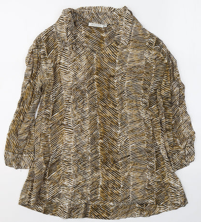 Womens UK Size XS Masai Yellow Basic Blouse