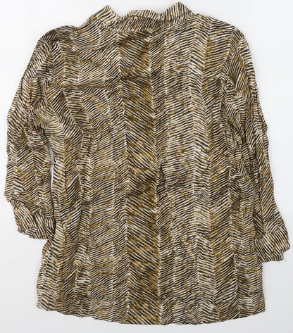 Womens UK Size XS Masai Yellow Basic Blouse