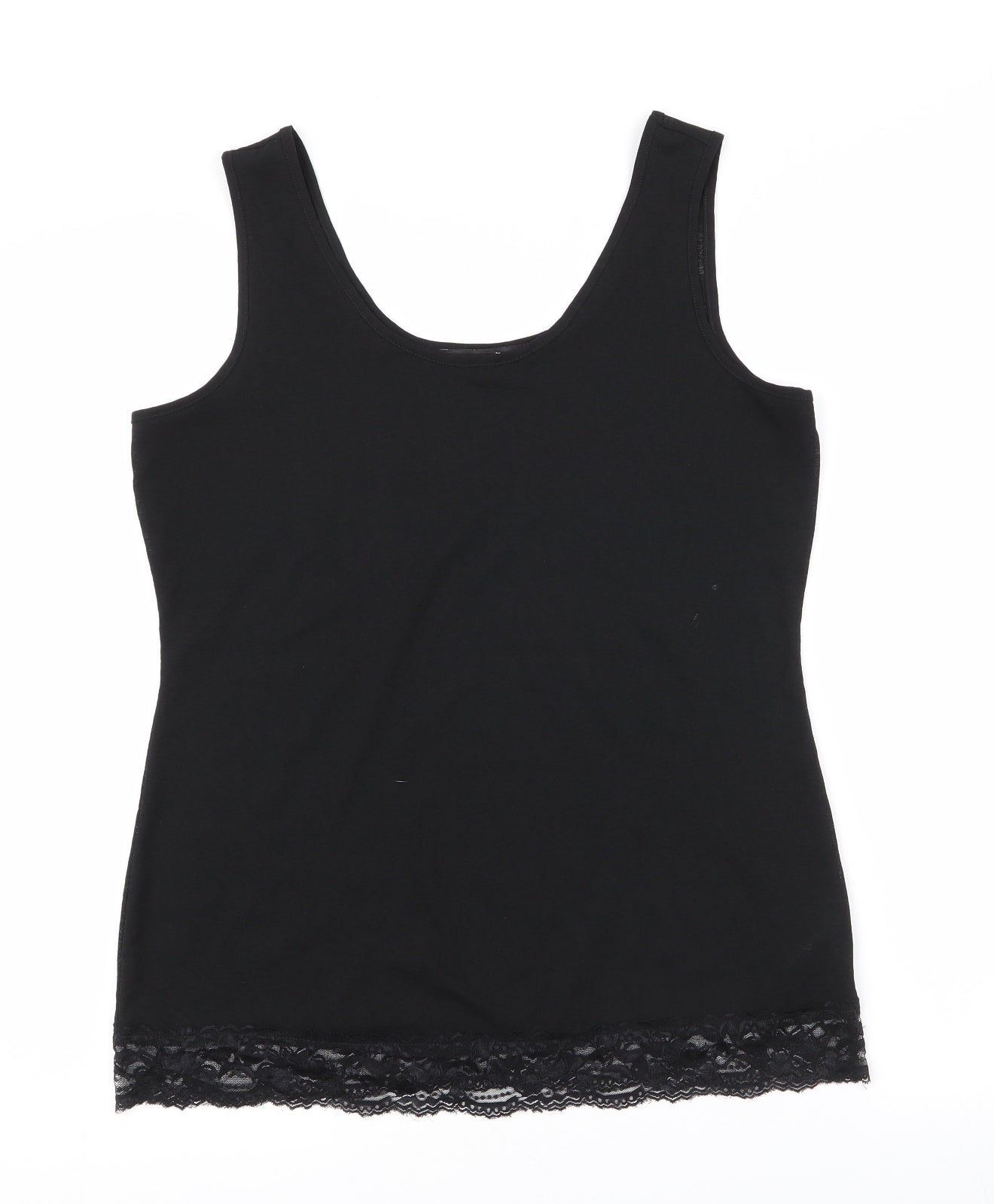 Womens UK Size 12 NEXT Black Basic Tank