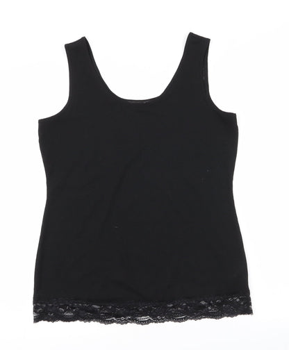 Womens UK Size 12 NEXT Black Basic Tank