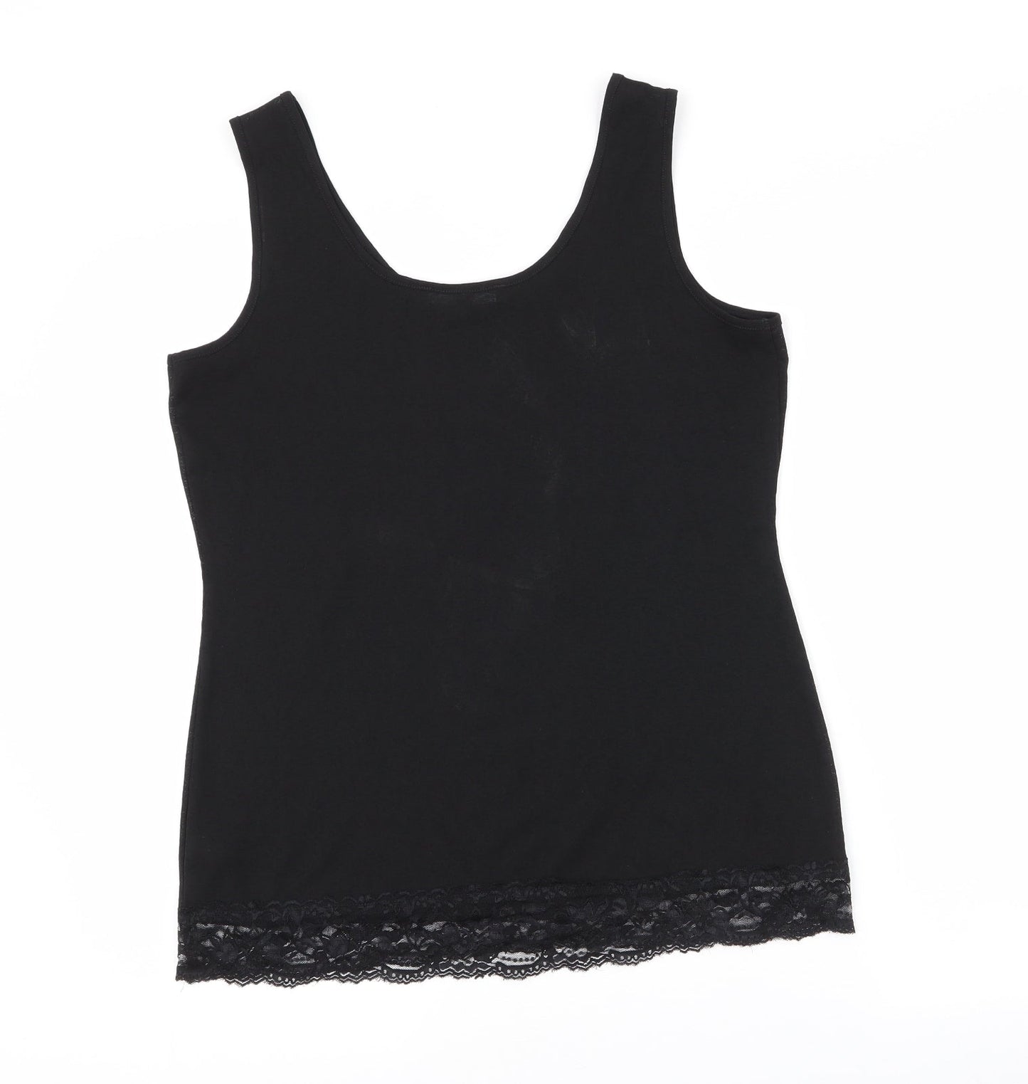 Womens UK Size 12 NEXT Black Basic Tank