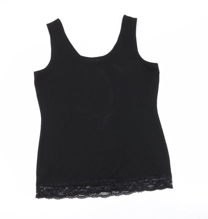 Womens UK Size 12 NEXT Black Basic Tank