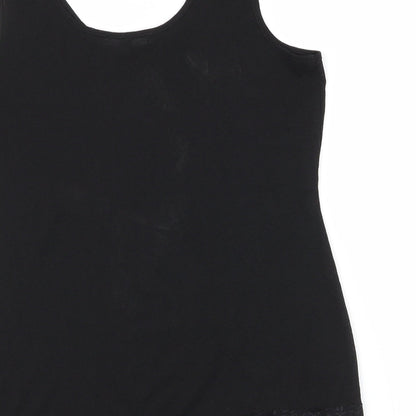 Womens UK Size 12 NEXT Black Basic Tank