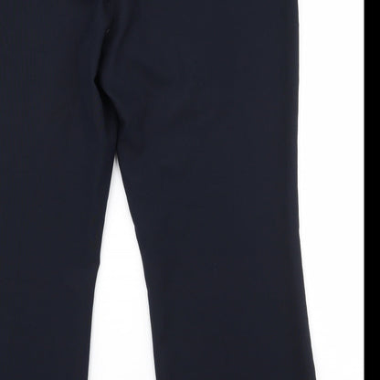 F&F Womens Blue  Polyester Dress Pants Trousers Size 18 L26.5 in Regular Tie